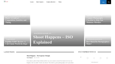 Screenshot preview of photographytalk.com