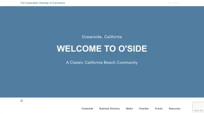 Screenshot preview of oceansidechamber.com