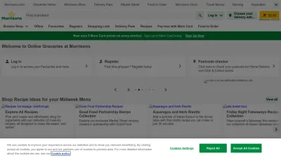 Screenshot preview of groceries.morrisons.com