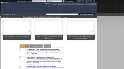 Screenshot preview of afterdawn.com