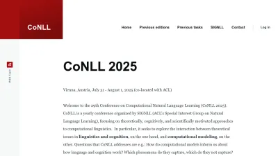 Screenshot preview of conll.org