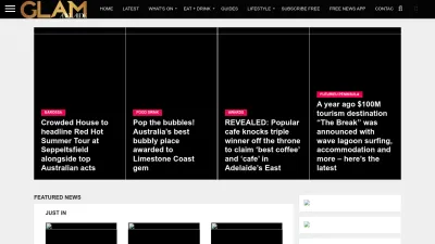 Screenshot preview of glamadelaide.com.au