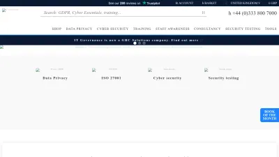 Screenshot preview of itgovernance.co.uk