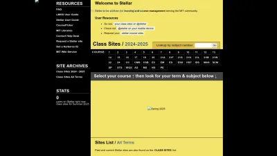 Screenshot preview of stellar.mit.edu