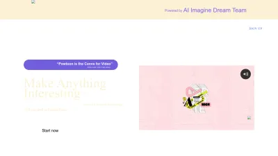 Screenshot preview of powtoon.com