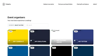 Screenshot preview of ticketco.events
