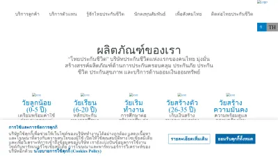 Screenshot preview of thailife.com