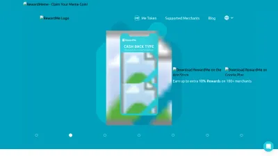 Screenshot preview of reward.me