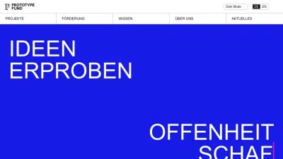 Screenshot preview of prototypefund.de
