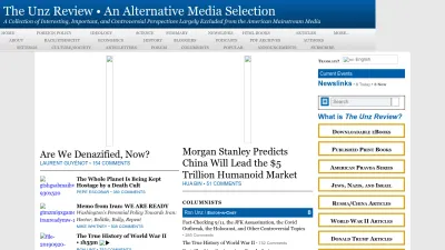 Screenshot preview of unz.com