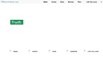 Screenshot preview of millennialmoney.com