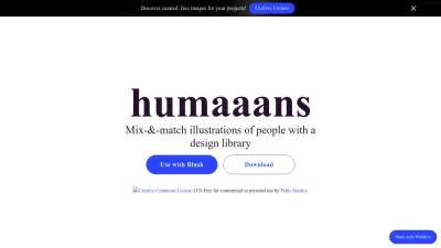 Screenshot preview of humaaans.com