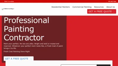 Screenshot preview of freshcoatpainters.com