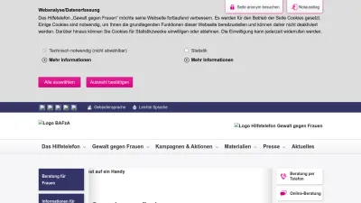 Screenshot preview of hilfetelefon.de