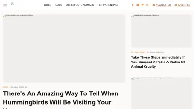 Screenshot preview of cuteness.com