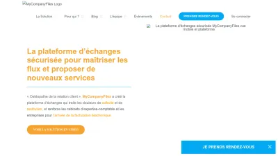 Screenshot preview of mycompanyfiles.fr