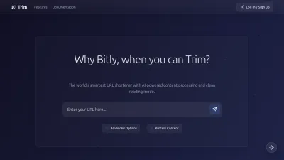 Screenshot preview of tr.im