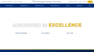 Screenshot preview of cnu.edu