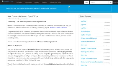 Screenshot preview of openntf.org