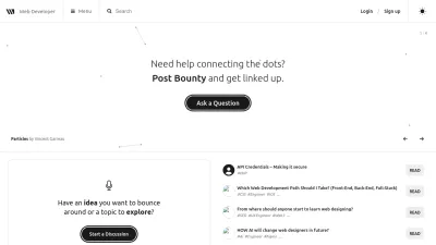 Screenshot preview of webdeveloper.com