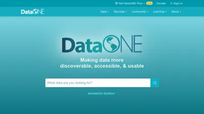 Screenshot preview of dataone.org