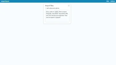Screenshot preview of mapshaper.org