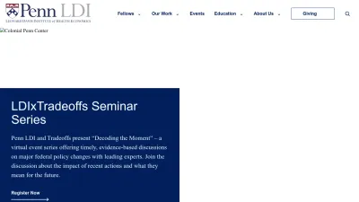 Screenshot preview of ldi.upenn.edu