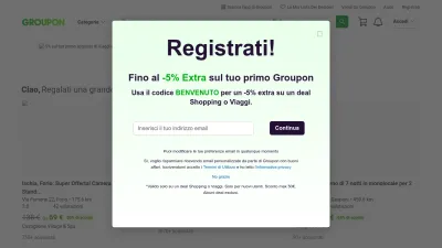 Screenshot preview of groupon.it