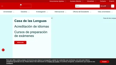 Screenshot of Unirioja.es
