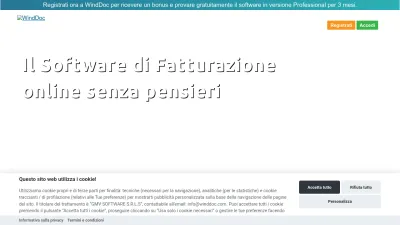 Screenshot preview of winddoc.com