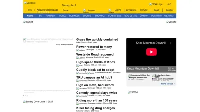 Screenshot preview of castanet.net
