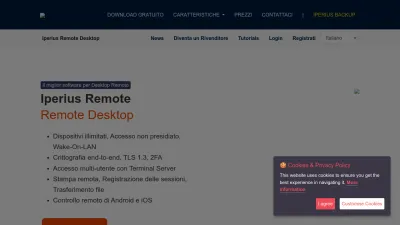 Screenshot preview of iperiusremote.it