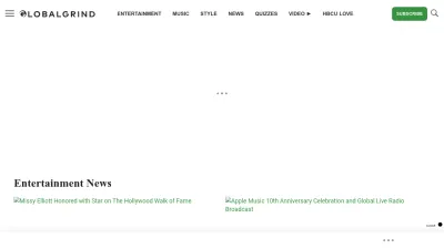 Screenshot preview of globalgrind.com