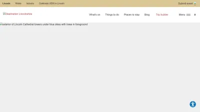 Screenshot preview of visitlincoln.com