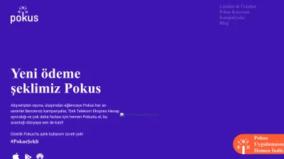 Screenshot preview of pokus.com.tr