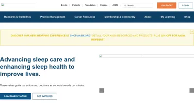 Screenshot of Aasm.org