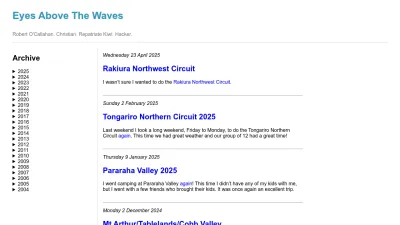 Screenshot preview of robert.ocallahan.org