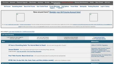 Screenshot preview of somethingawful.com