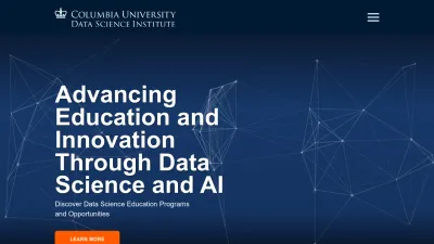 Screenshot preview of datascience.columbia.edu