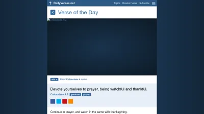 Screenshot preview of dailyverses.net