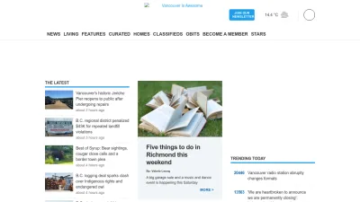 Screenshot preview of vancouverisawesome.com