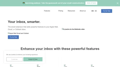 Screenshot preview of mailbutler.io