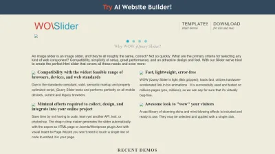 Screenshot preview of wowslider.com