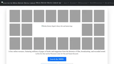 Screenshot preview of mediahistoryproject.org