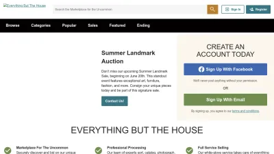 Screenshot preview of ebth.com