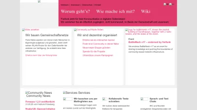 Screenshot preview of freifunk.net