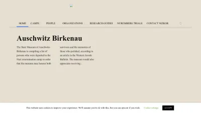 Screenshot preview of nizkor.org