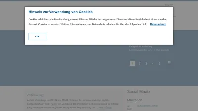 Screenshot preview of langzeitarchivierung.de