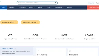 Screenshot preview of sciencepublishinggroup.com