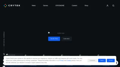 Screenshot preview of crytek.com